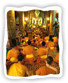 Monks praying